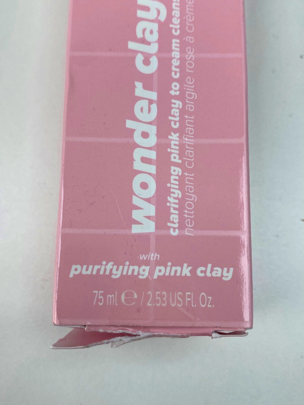 Skin Proud Wonder Clay Clarifying Pink Clay to Cream Cleanser 75ml