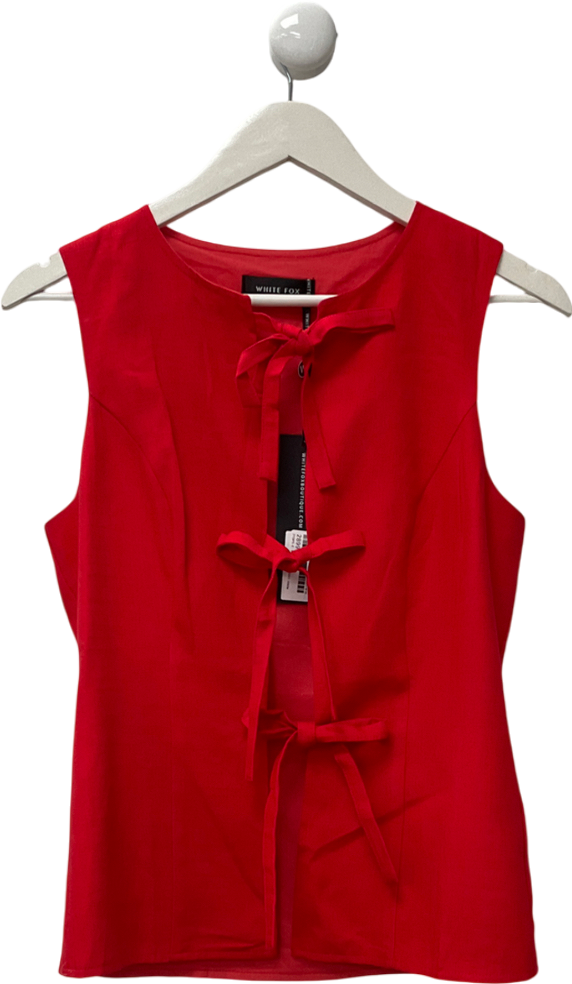 White Fox Red Hello Goodbye Top UK M