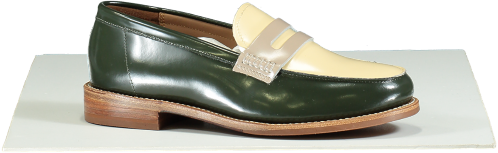 Grenson Dark Green Multi Lynn Loafer UK 4