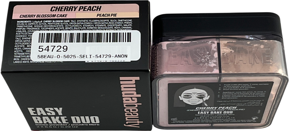 Huda Beauty Easy Bake Duo Loose Powder Cherry Peach 2x6.5g