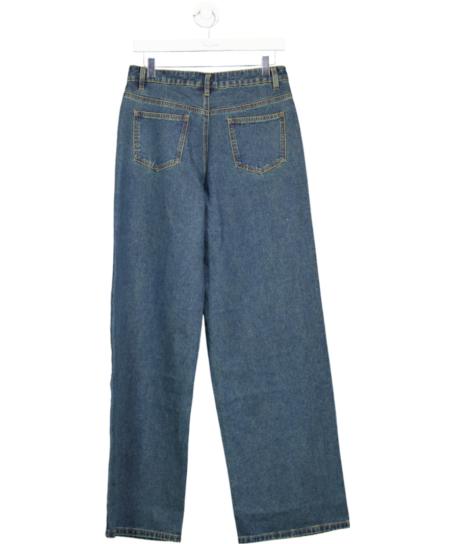 PEPPERMAYO Blue Keanna Low Rise Denim Jeans - Washed Denim UK 6