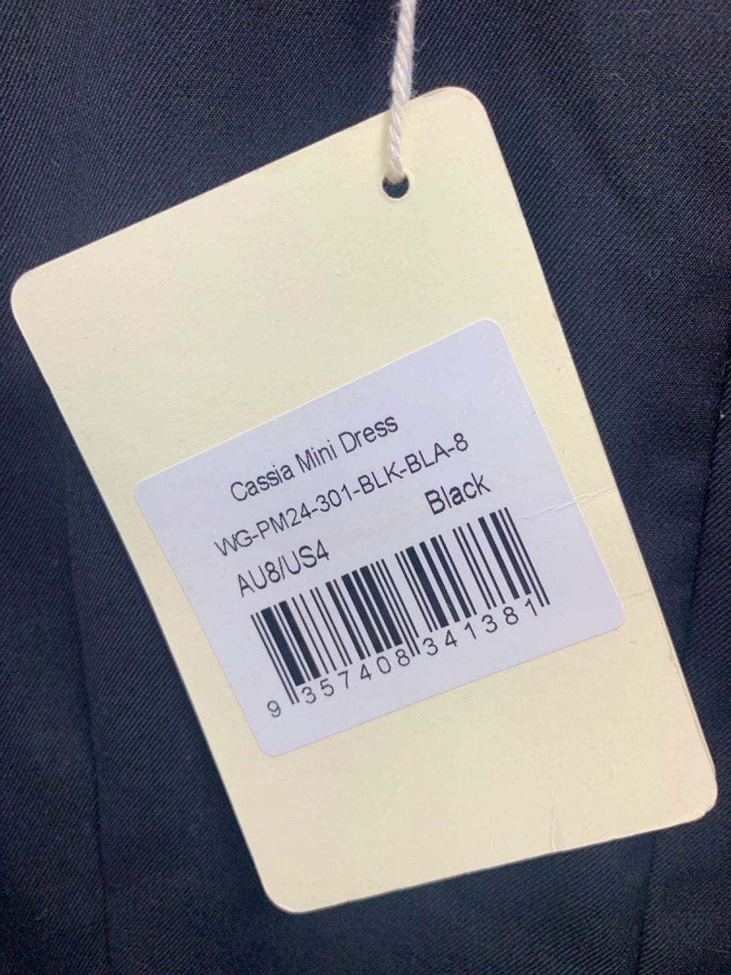 Peppermayo Black Cassia Mini Dress UK 8