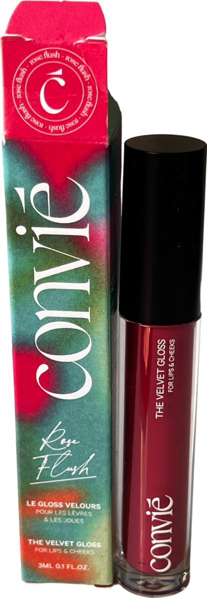 convie Velvet Gloss Lips And Cheeks Rose Flush 3ml