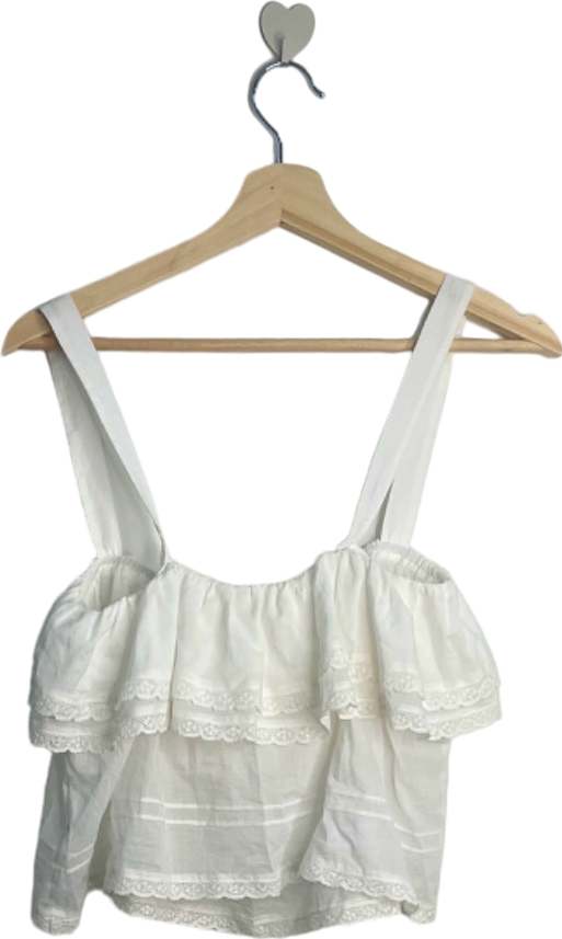 Reformation White Tarragon Top UK 12