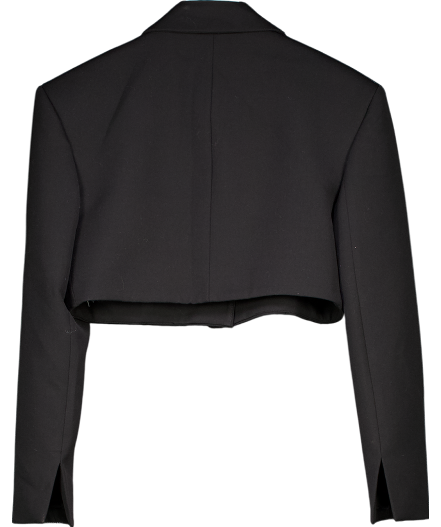 ZARA Black Cropped Blazer UK M