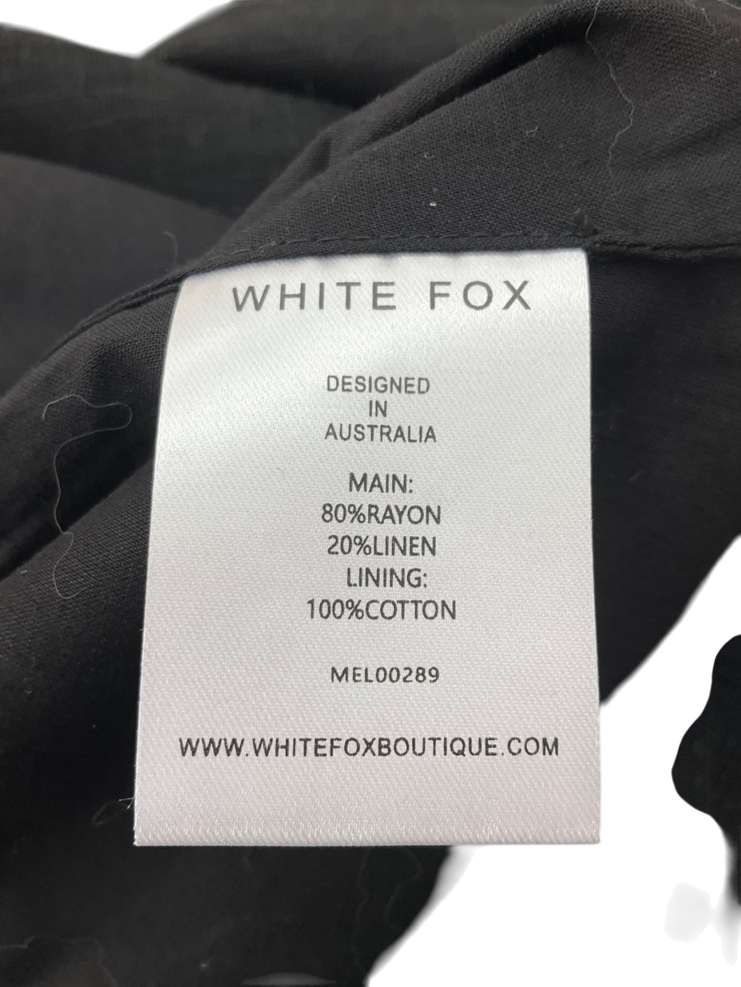 White Fox Black At The Races Vest UK XL