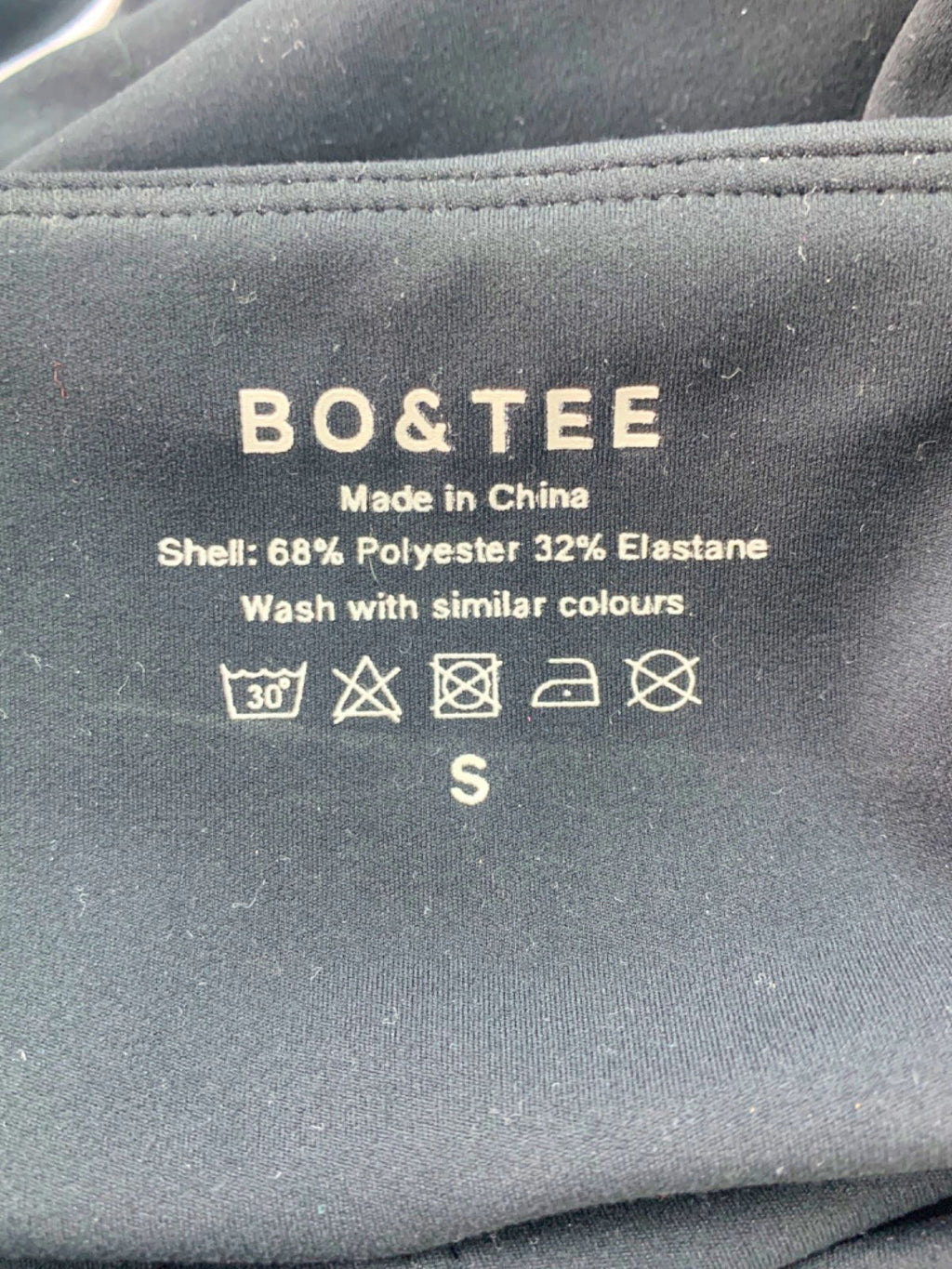 Bo&Tee Black Strapless top  S