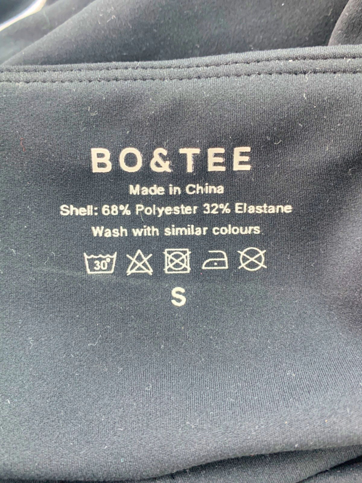 Bo&Tee Black Strapless top  S