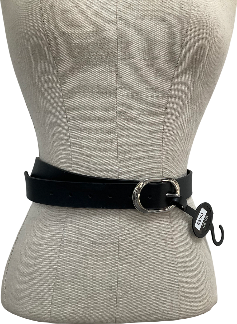 Very Black Buckle Belt UK 28