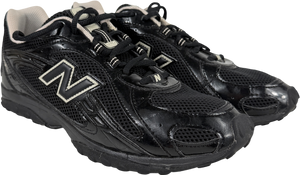 New Balance Black 204l Paneled Patent-leather And Mesh Trainer UK 7.5 EU 41.5