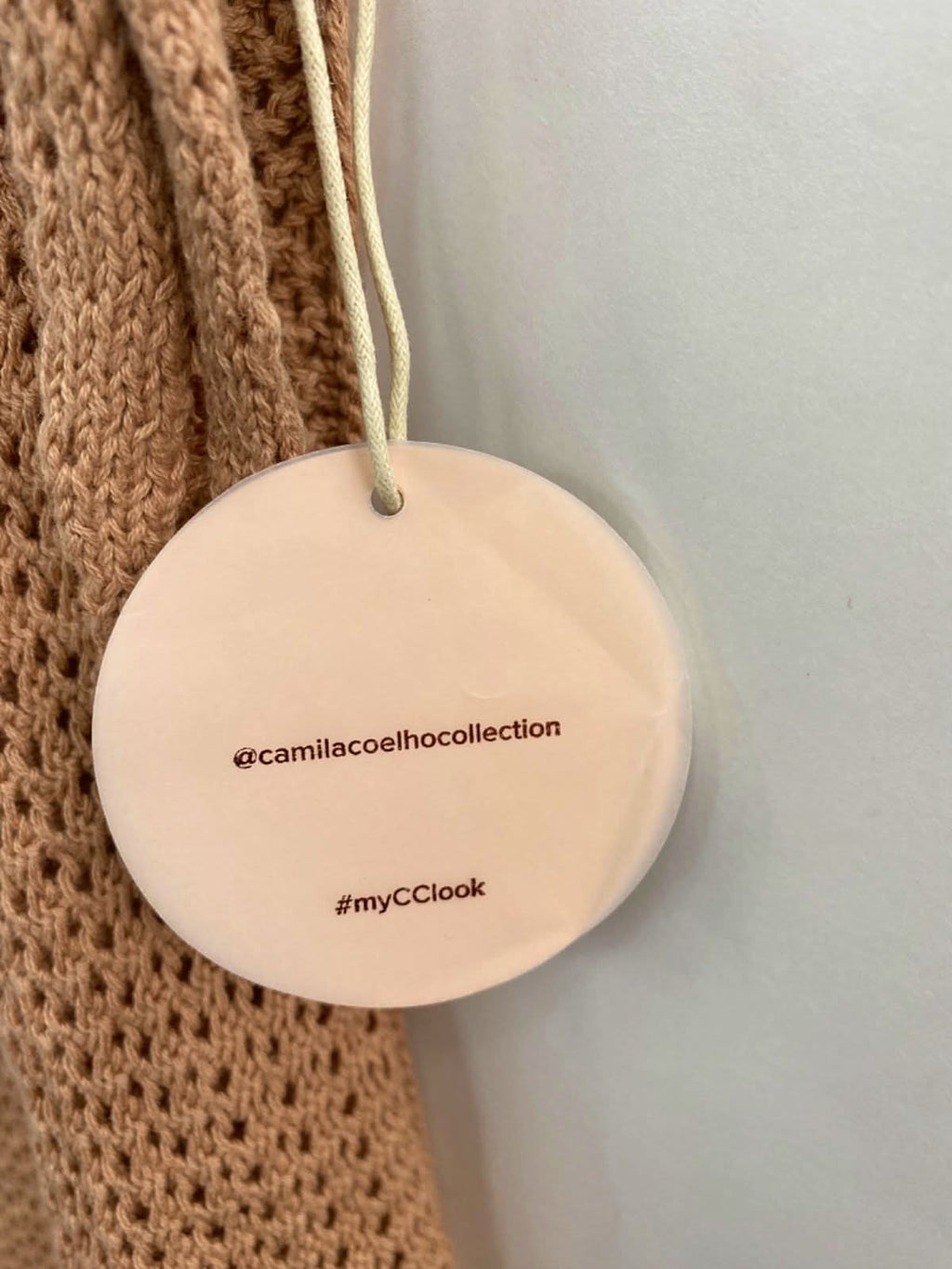 Camila Coelho Brown Crochet Wrap Skirt XS