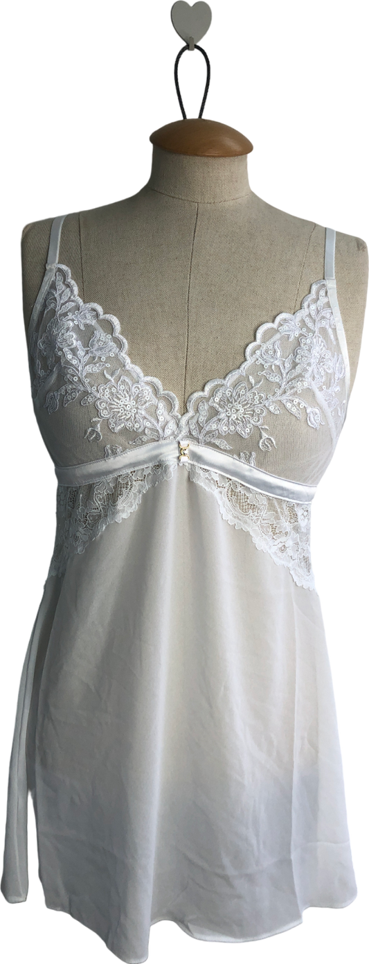 Ann Summers White Icon Chemise UK S