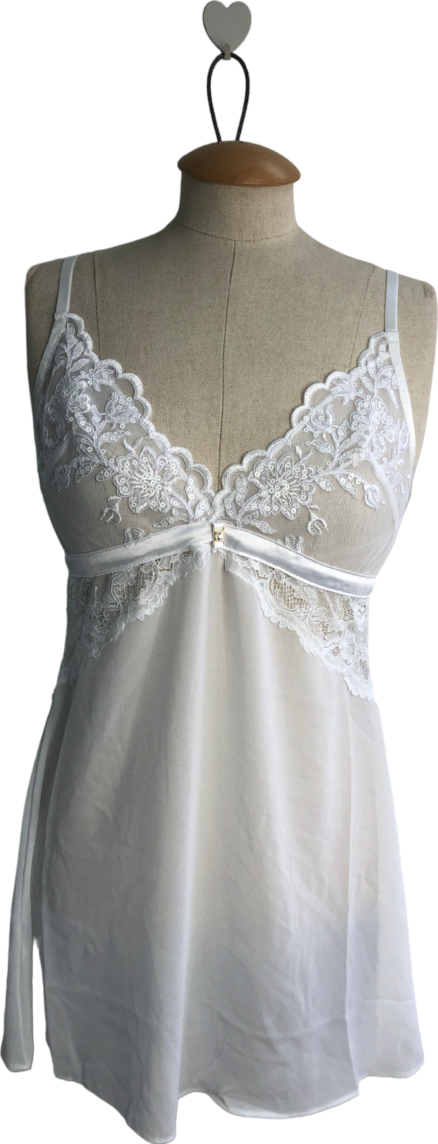 Ann Summers White Icon Chemise UK S