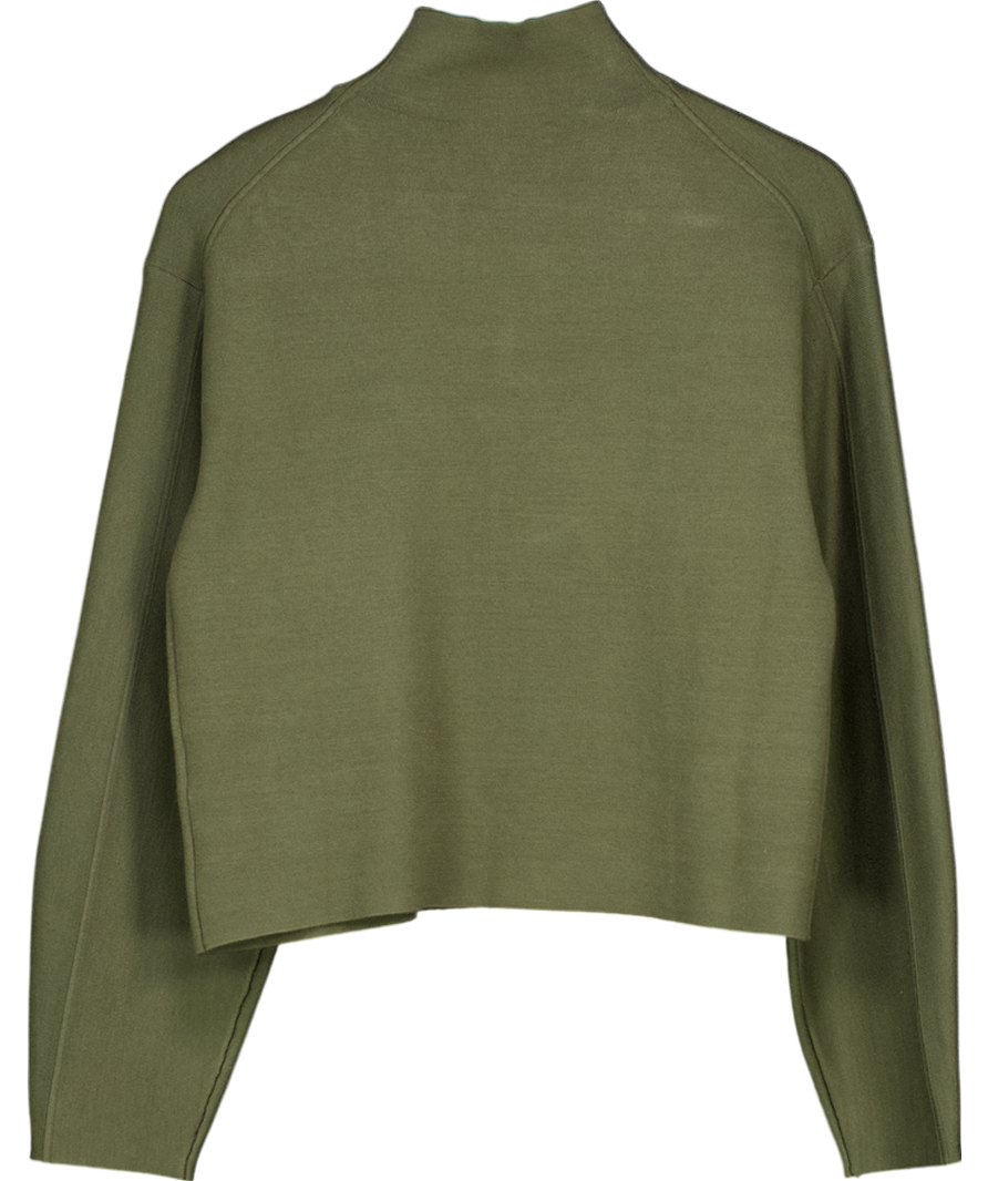 & Other Stories Green High Neck Sweater UK XS