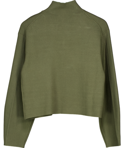 & Other Stories Green High Neck Sweater UK XS