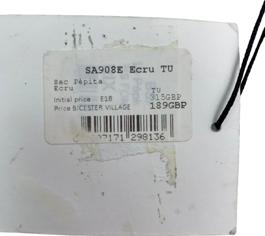 Sandro Cream Pepita Bag One Size