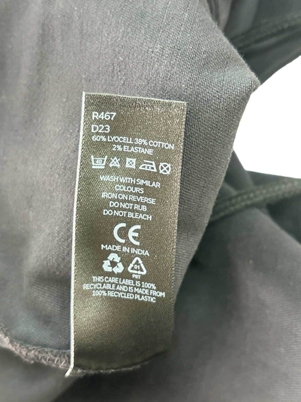 V by Very Black Cargo Joggers UK Size 12