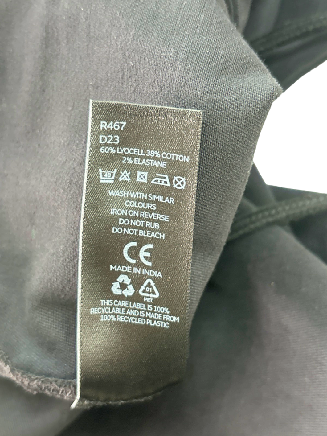 V by Very Black Cargo Joggers UK Size 12