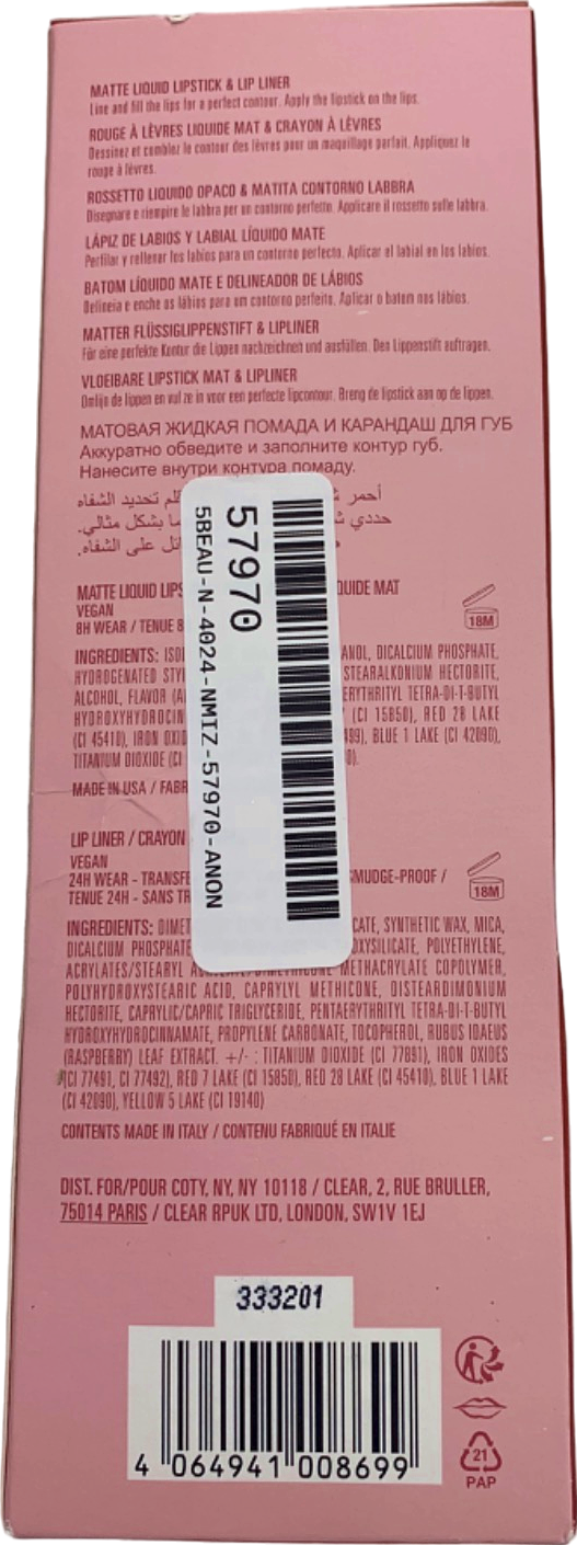 Kylie Jenner Matte Liquid Lipstick & Lip Liner Dolce K Matte 3 ml