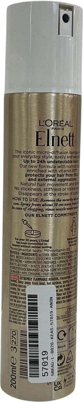 L'Oreal Elnett Hairspray, Extra Strong Hold 200ml