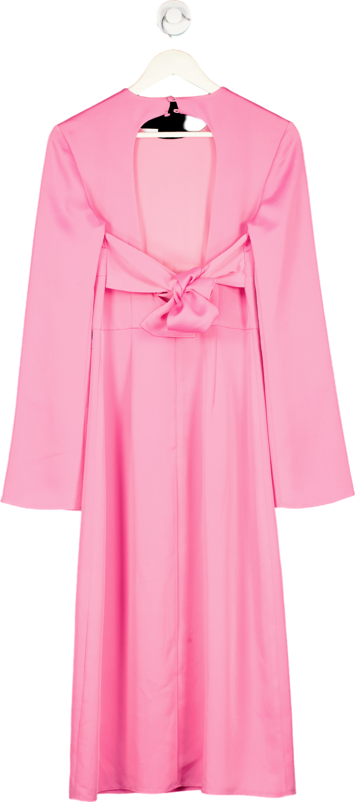 VéStire Pink Long Sleeve Bow-Tie Dress UK 8