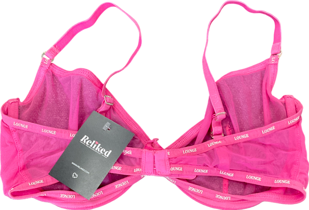 Lounge Underwear Pink Blossom Balcony Bra UK 36F