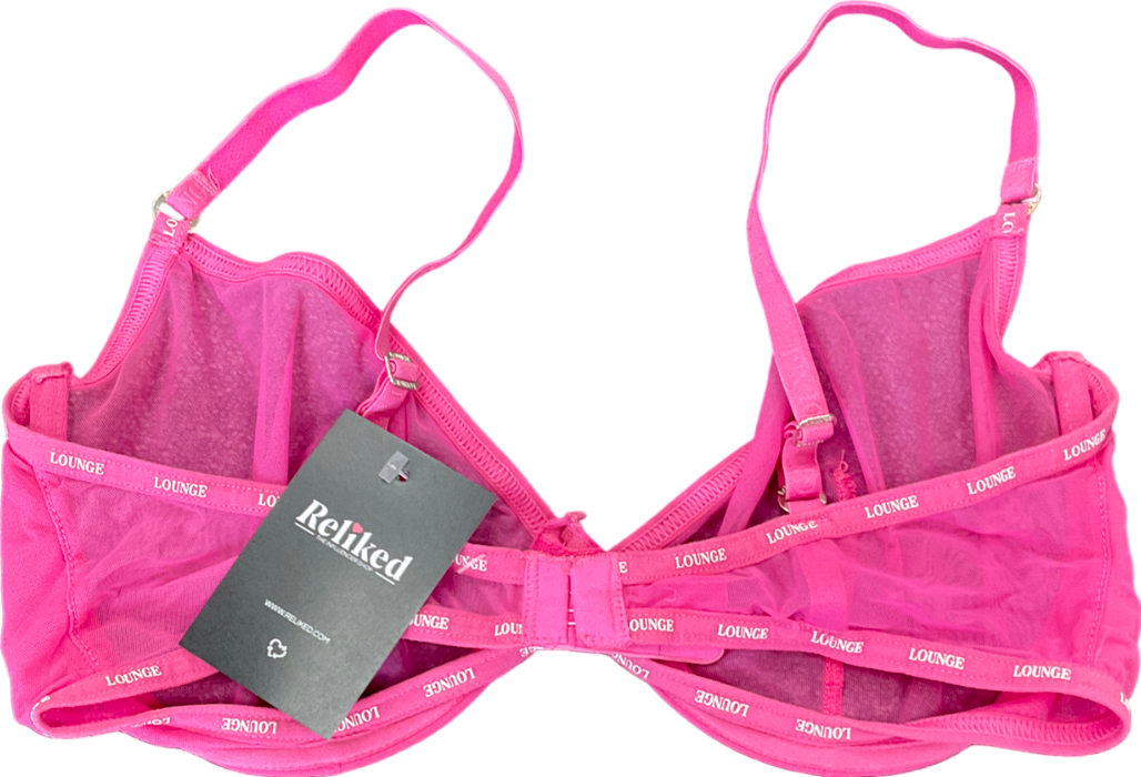 Lounge Underwear Pink Blossom Balcony Bra UK 36F