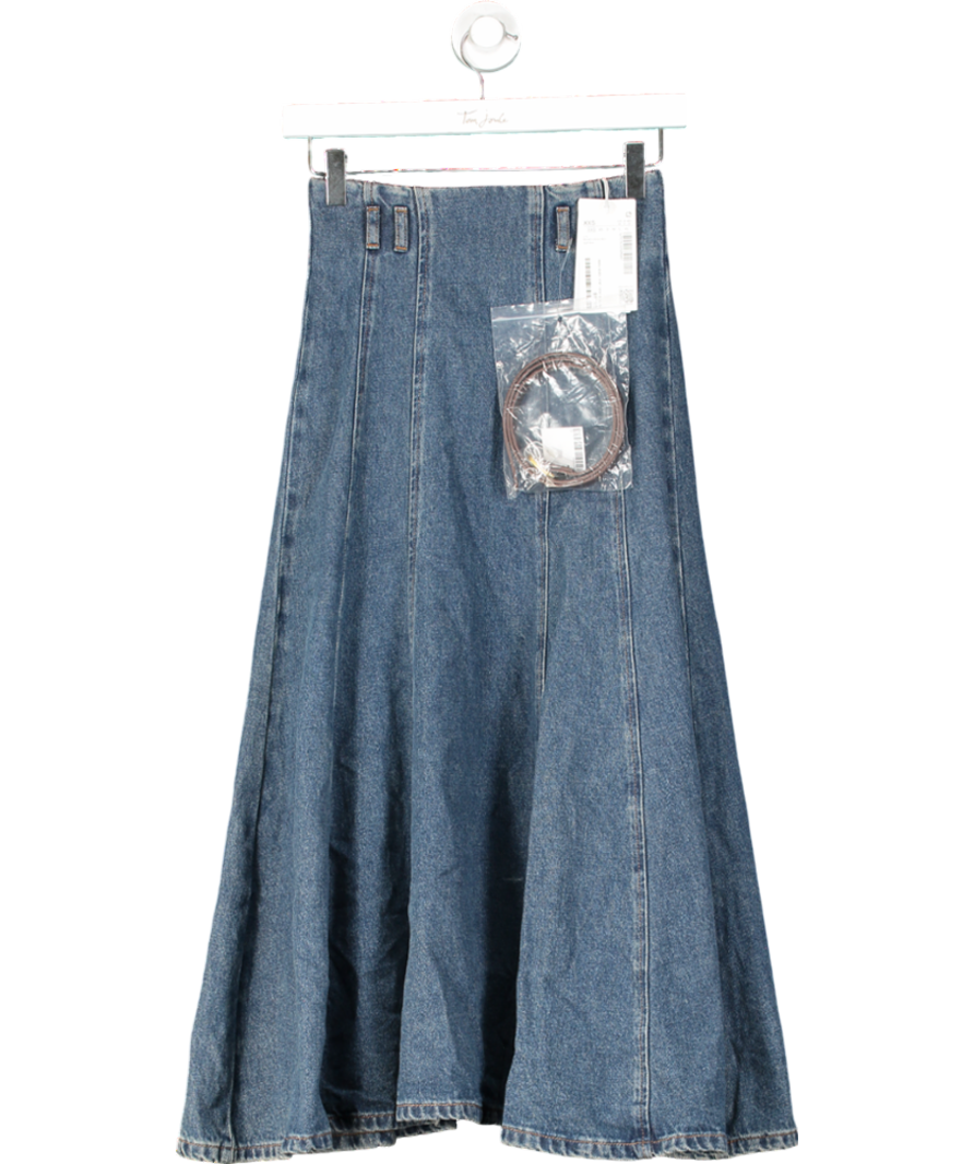 Urban Revivo Denim Skirt Iight Blue UK XXS