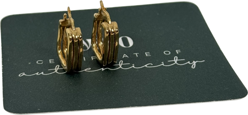 OSSR Metallic Timeless Hoop Earrings One Size