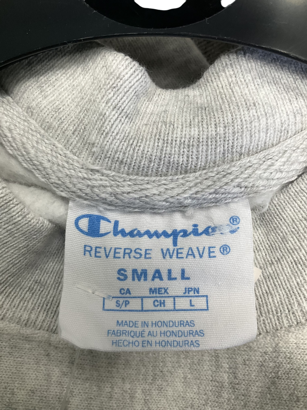 Champion Grey Reverse Weave Sweater UK S