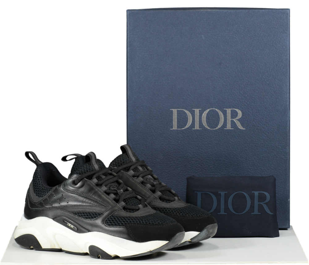 Dior Black B22 Black / White Trainers UK 6.5 EU 40.5 👞