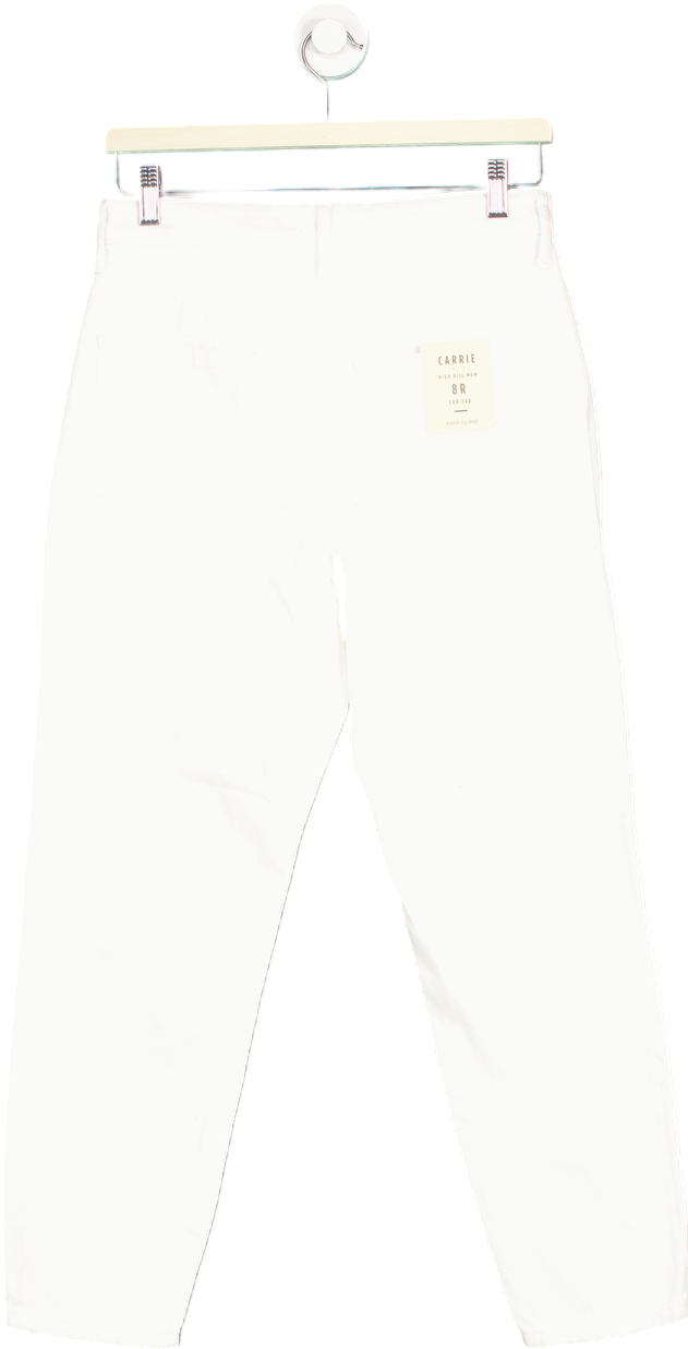 River Island White Carrie Denim Zone Jeans UK 8R