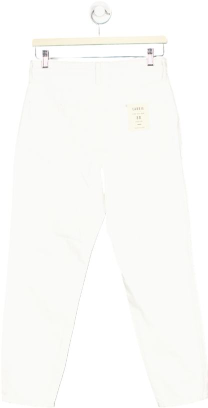 River Island White Carrie Denim Zone Jeans UK 8R