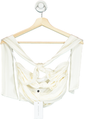 Lovers and Friends Cream Twisted Knot Top UK XS
