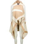 J. MCLAUGHLIN Cream / C Amel Wool Blend Milda Gilet In Geo Diamond One Size