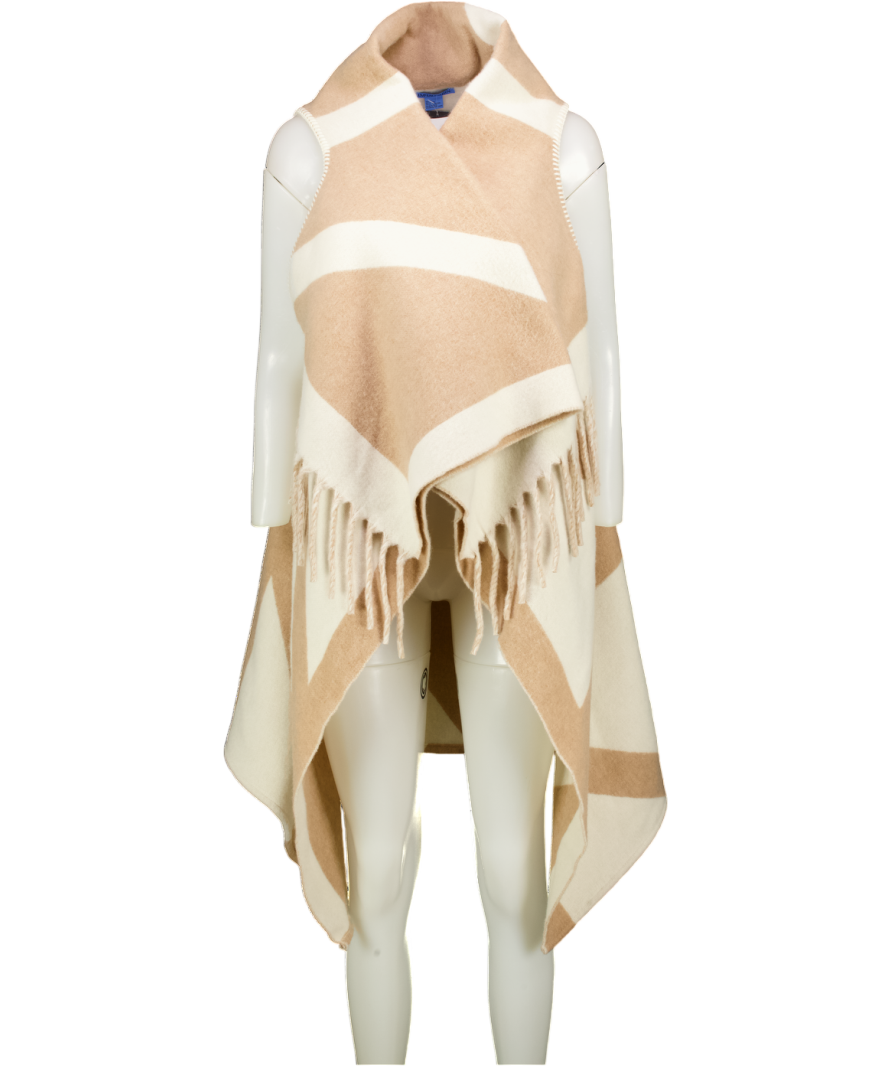 J. MCLAUGHLIN Cream / C Amel Wool Blend Milda Gilet In Geo Diamond One Size