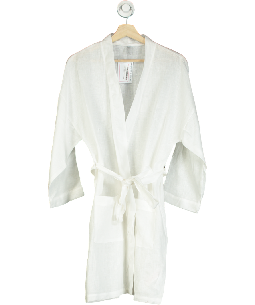 Intimissimi White Linen Look Kimono UK S/M