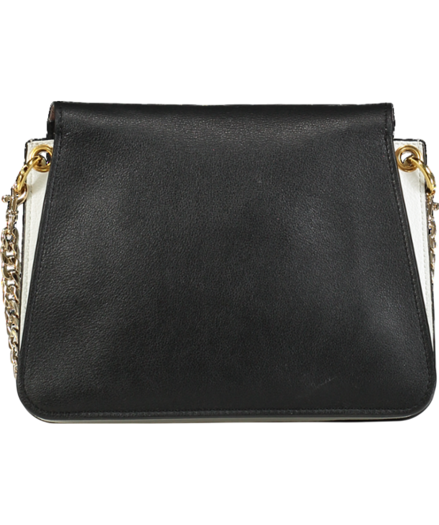 JW Anderson Mini Pierce Leather Bag With Gold Hardware - Black & White One Size