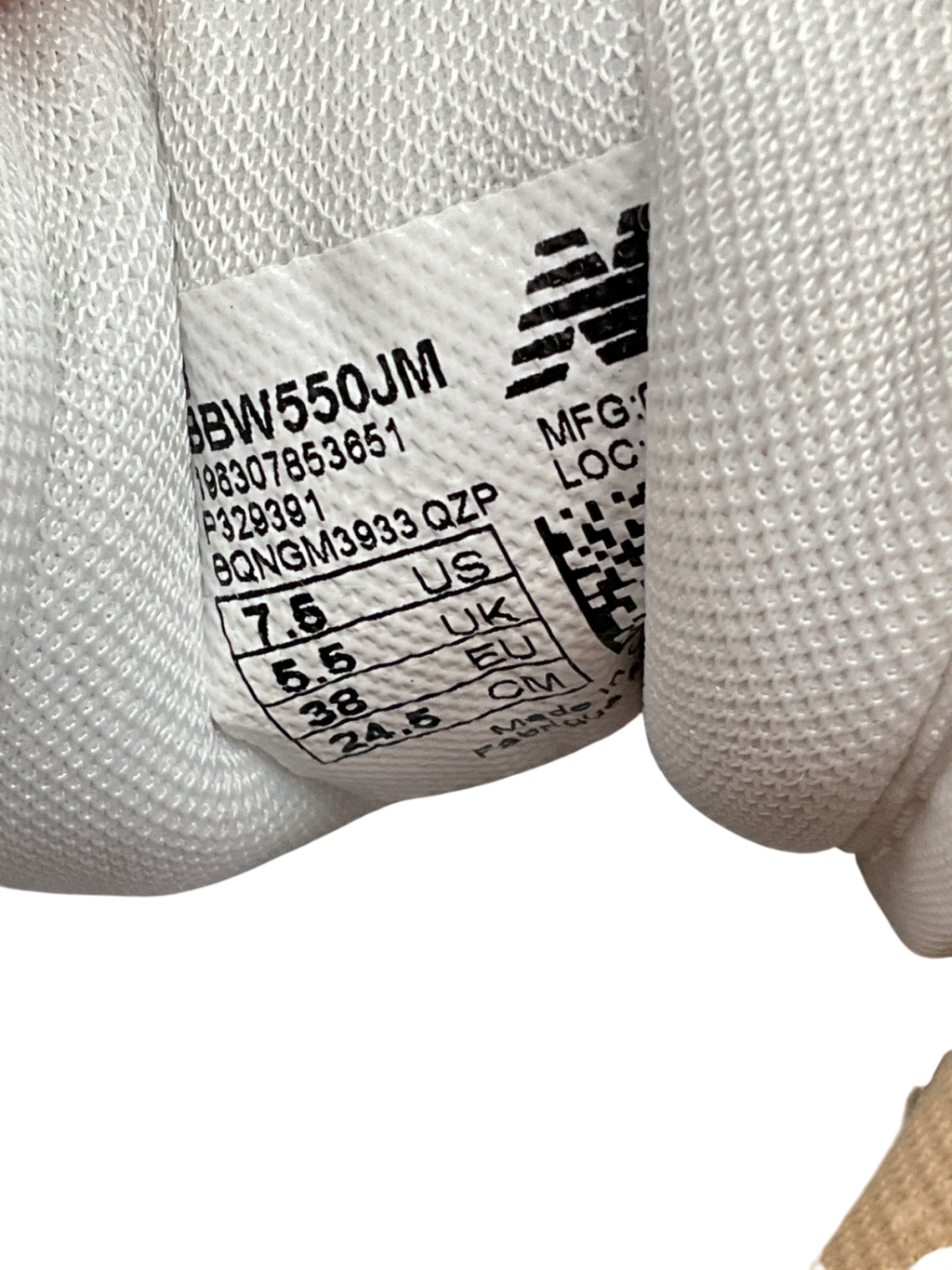 New Balance Cream 550 Trainer UK 5.5 EU 38.5 👠