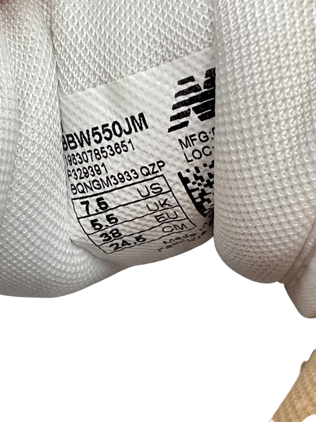 New Balance Cream 550 Trainer UK 5.5 EU 38.5 👠