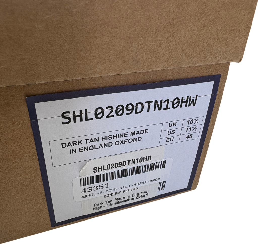 Charles Tyrwhitt Brown Leather Oxford Shoes UK 10.5 EU 44.5 👞