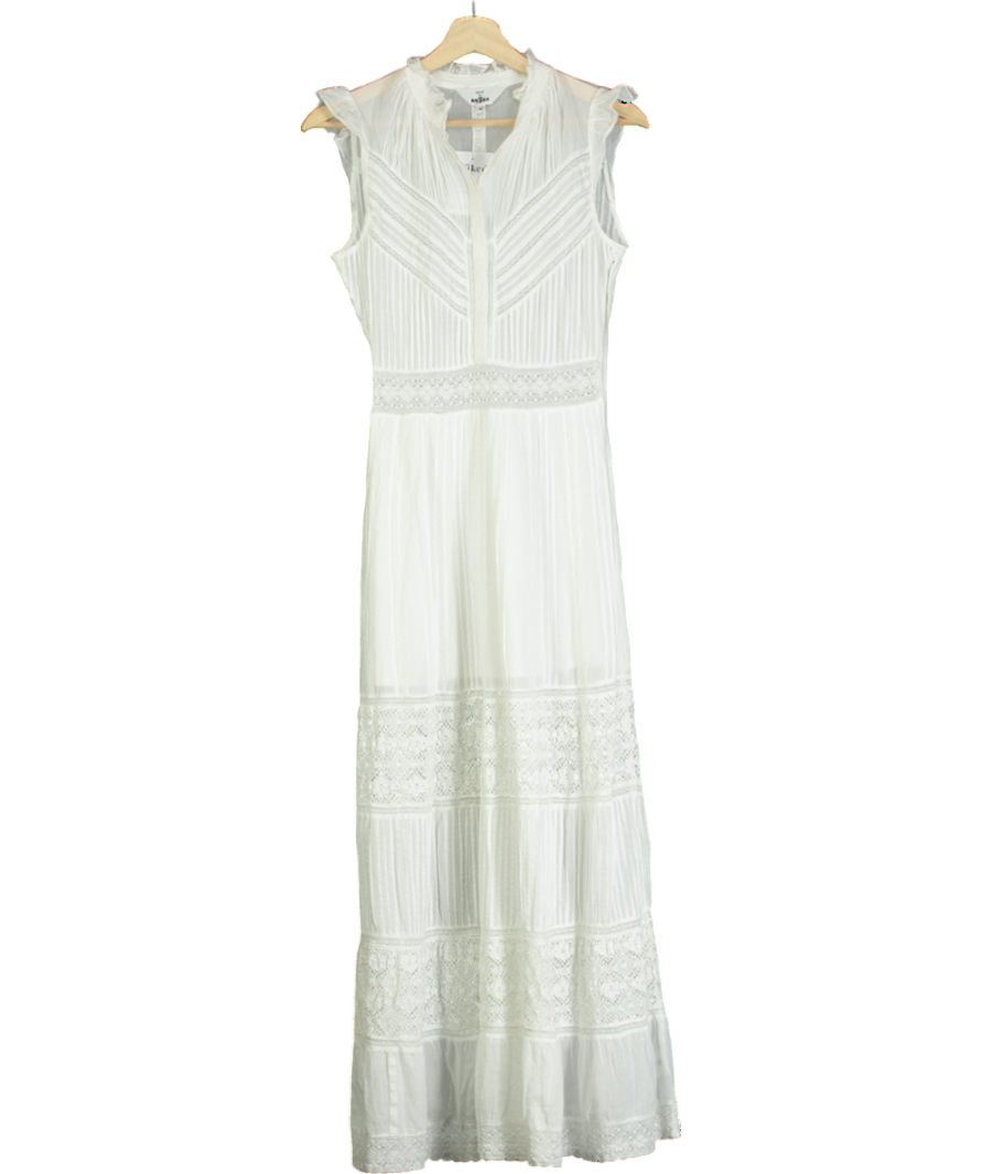 Skye By Brora White The Organic Cotton Lace Dress UK 6