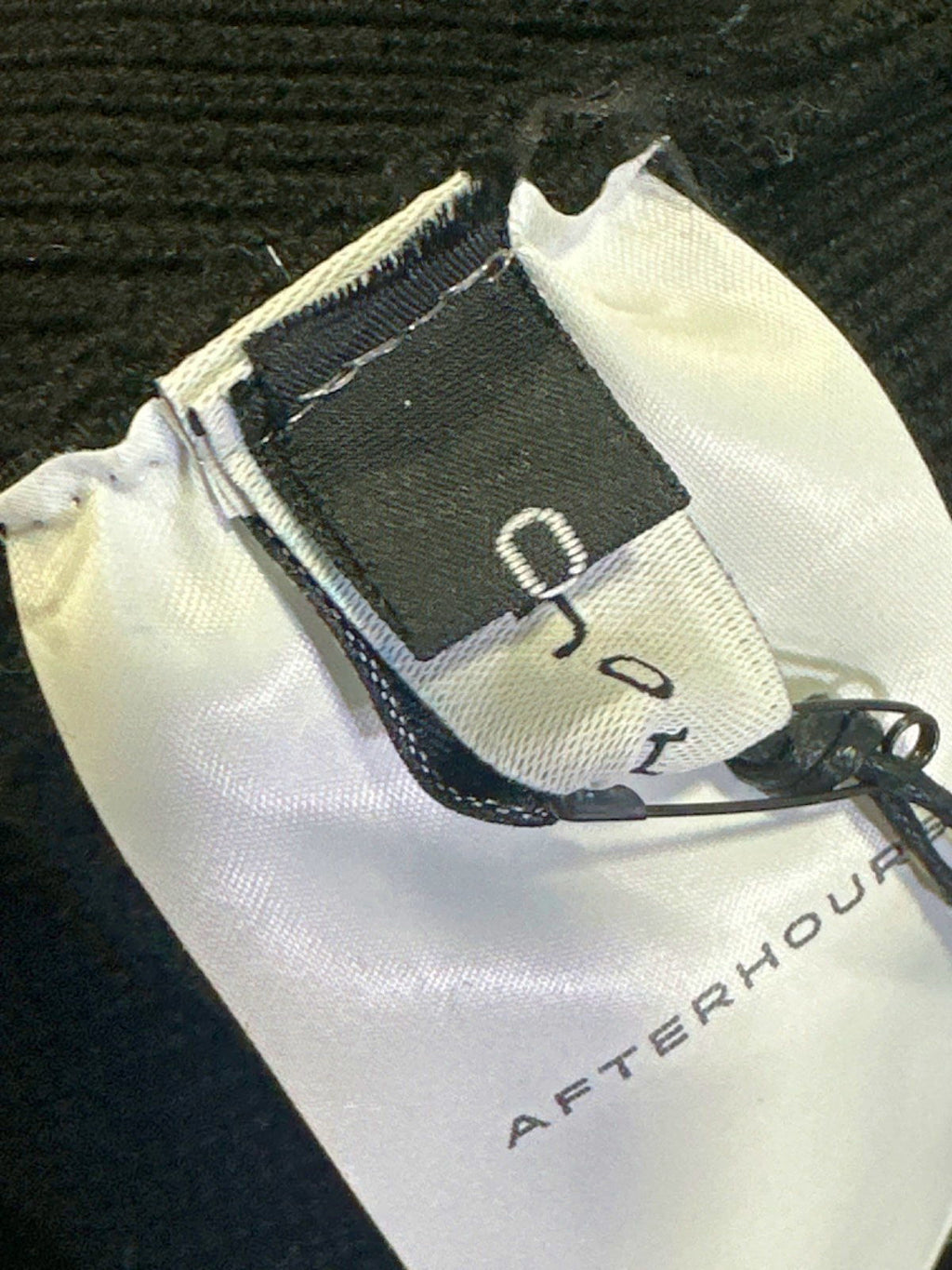 Afterhours Black Ribbed Bralette UK XS