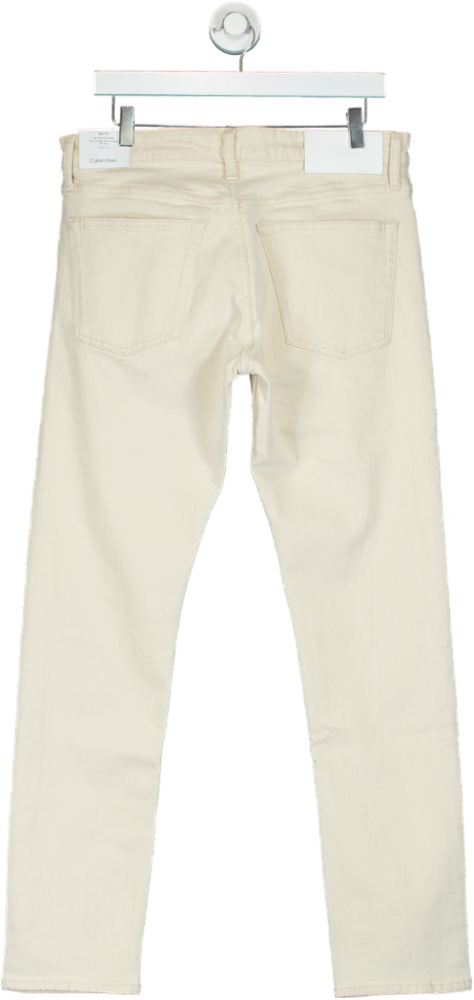 Calvin Klein Ivory Slim Fit Jeans W32