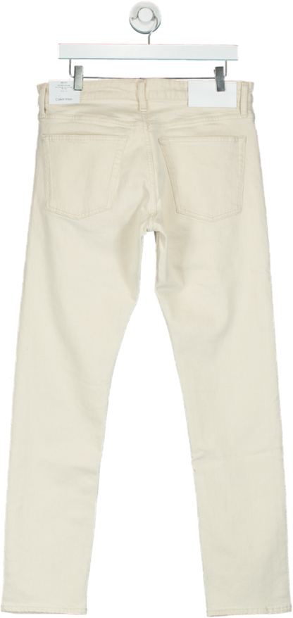 Calvin Klein Ivory Slim Fit Jeans W32