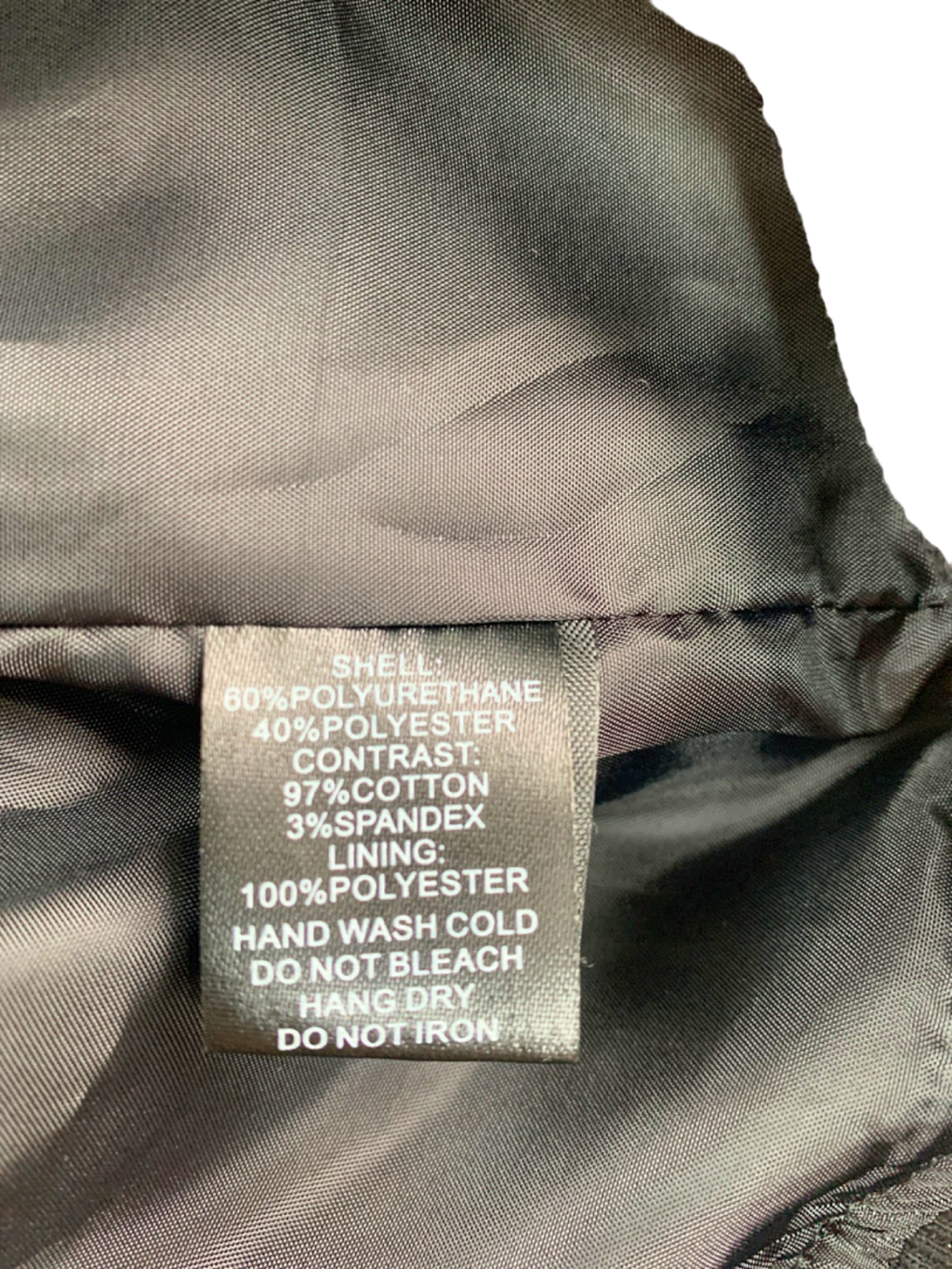 Fashion Nova Black Motor Sport Faux Leather Bomber Jacket S