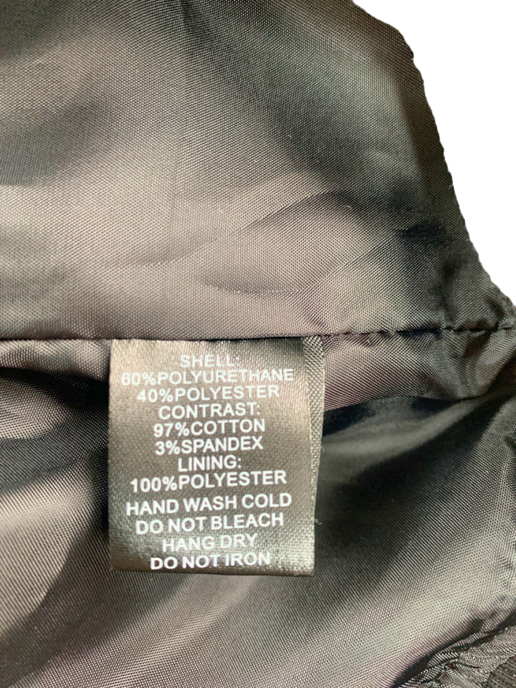 Fashion Nova Black Motor Sport Faux Leather Bomber Jacket S