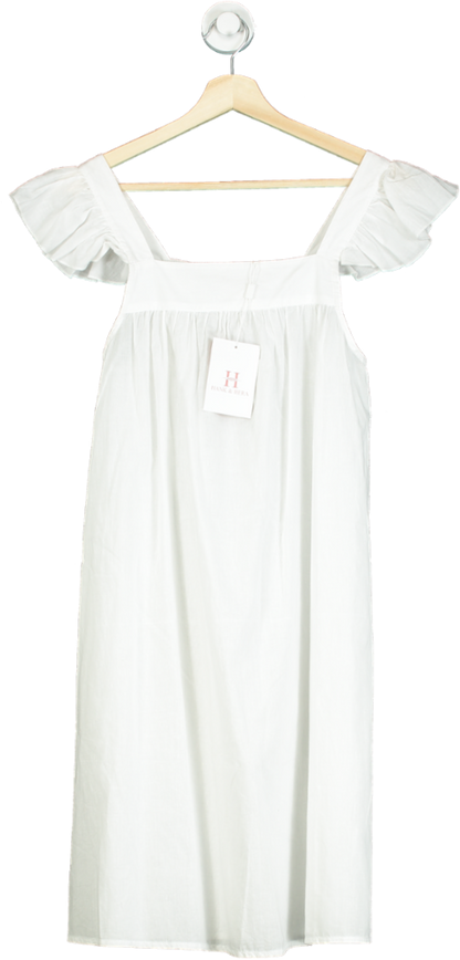 Hank & Hera White 100% Cotton Dress UK XS