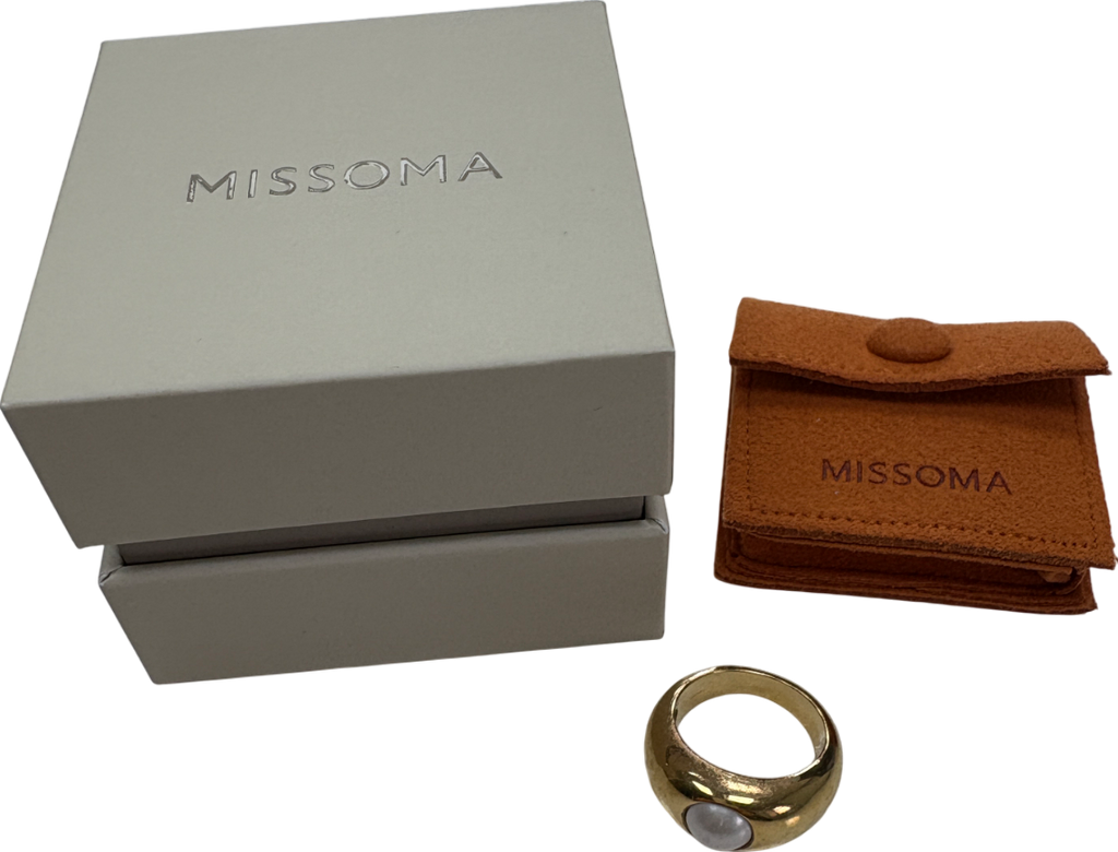 Missoma 18k Gold Vermeil Mother Of Pearl Ring