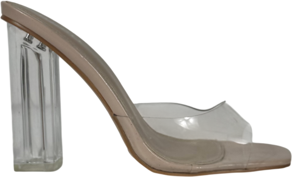 Nude Wide Fit Sparra Barely Bebo Barely There Heeled Sandals UK 6 EU 39 👠